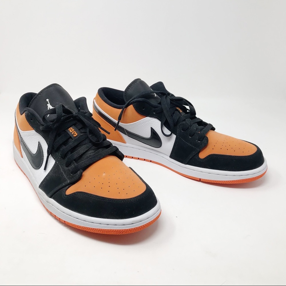 Nike Air Jordan Shattered Backboard Low Sneakers Shoes orange black mens 11.5